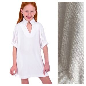 Emily Mccarthy White Terrycloth Lil Poppy Swim Cover Up Dress 4t